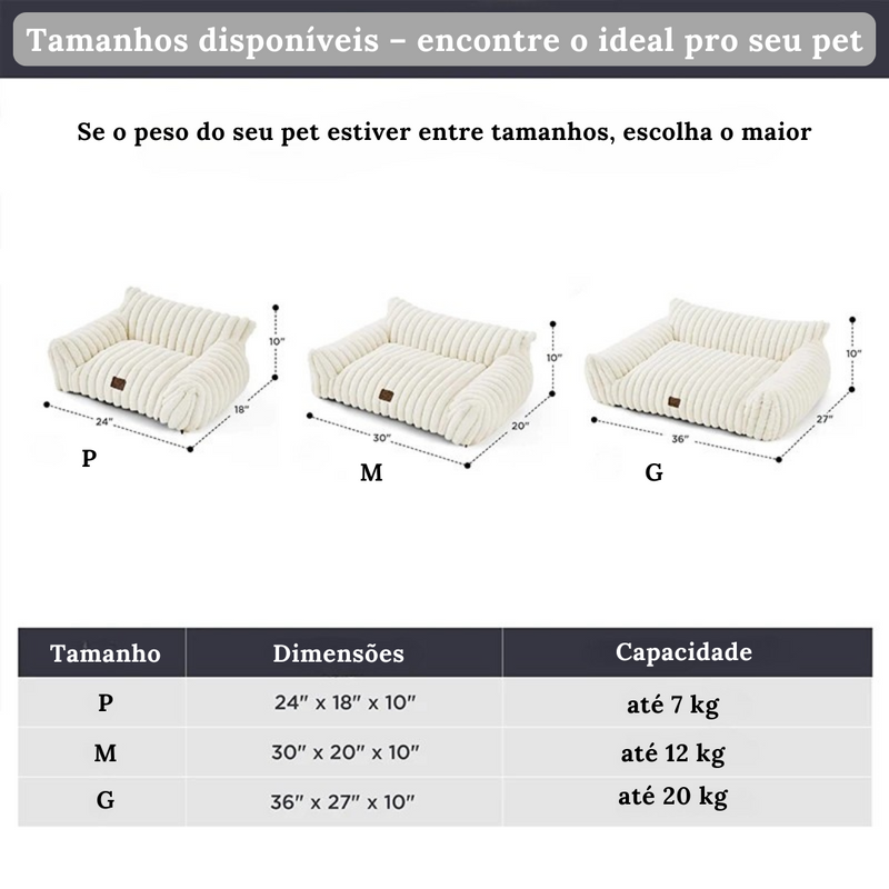 Oásis de Conforto: A Cama Sofá para Pets que Abraça Seu Amigo com Calor e Segurança! 🐶😺