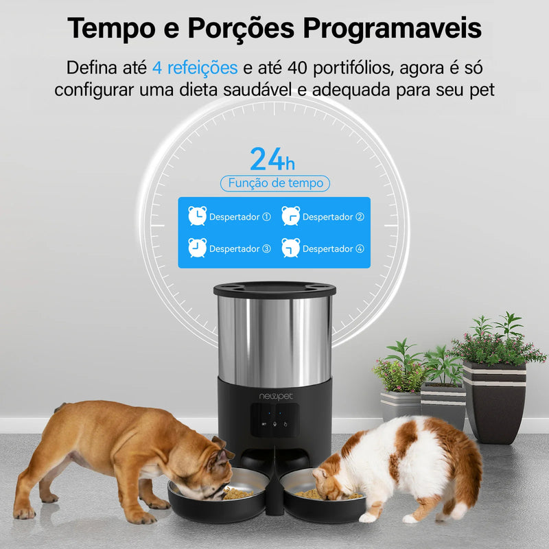 Chega de Preocupação: Garanta a Refeição do Seu Pet na Hora Certa com Alimentador Automático Inteligente!