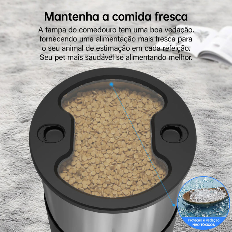 Chega de Preocupação: Garanta a Refeição do Seu Pet na Hora Certa com Alimentador Automático Inteligente!