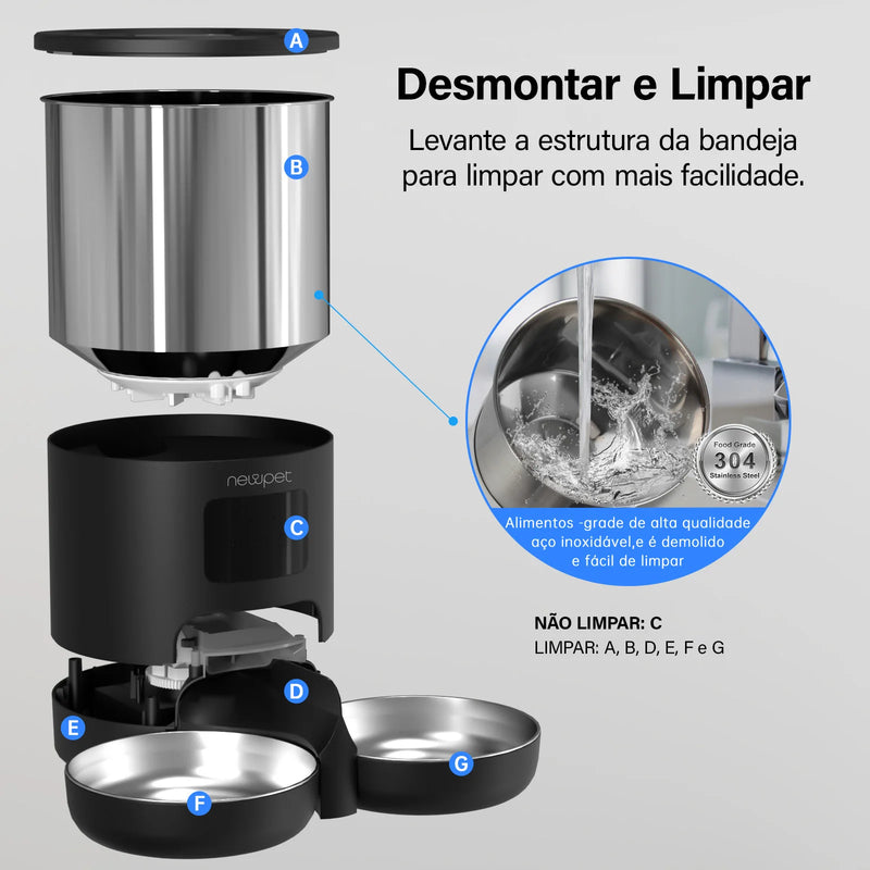 Chega de Preocupação: Garanta a Refeição do Seu Pet na Hora Certa com Alimentador Automático Inteligente!