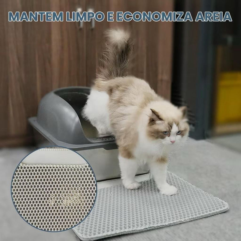 Fim da Areia Espalhada: O Único Tapete com Tecnologia de Retenção Máxima que Realmente Funciona! 😺